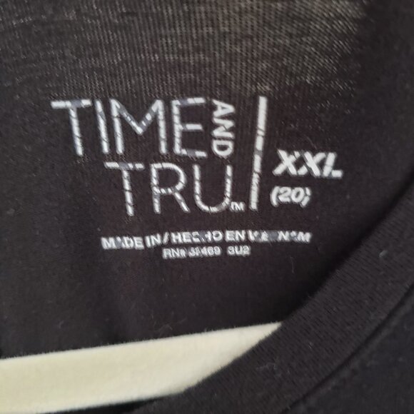 Time and Tru Black Round Neck Sleeveless Stretchy Dress w/ Pockets Size XXL - Picture 6 of 10